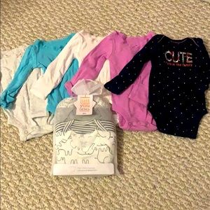 5long sleeve onesies NB- 4short sleeved onesies 3m